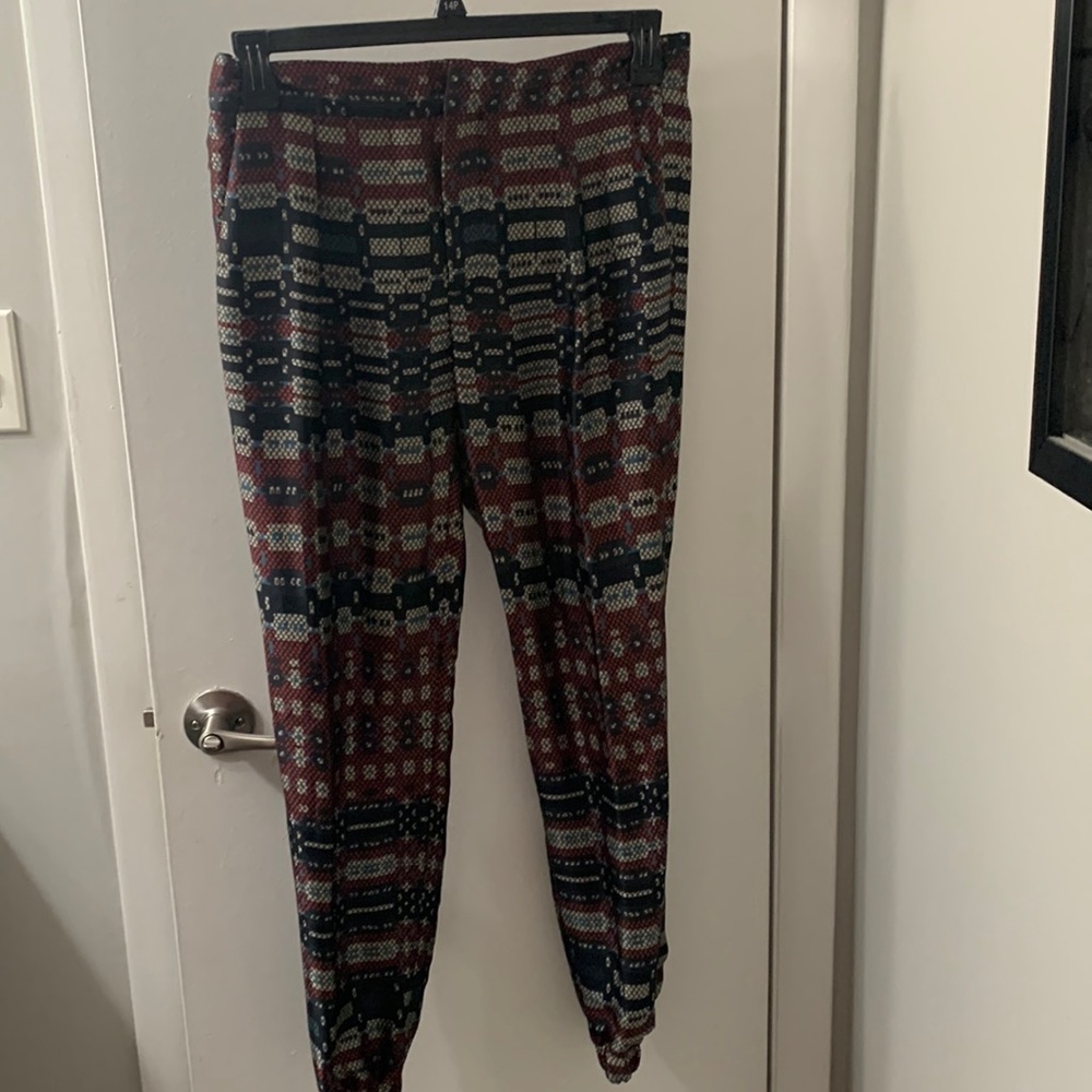 Satin straight leg pant size medium